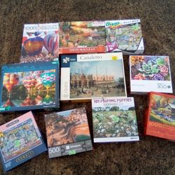 Lot Of 10 Jigsaw Puzzles 20.00