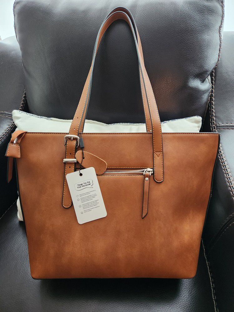 Leather Tote Bag - New!