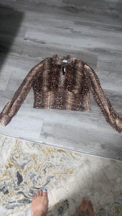Leopard Print Sheer Top 