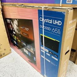 65” Samsung Crystal DU7200 4K UHD Smart Tv
