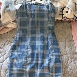 Jean Plaid Dress 