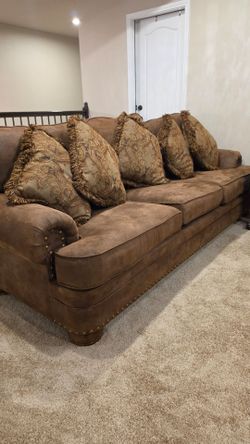 Whiskey Sofa and love seat from gallery furniture