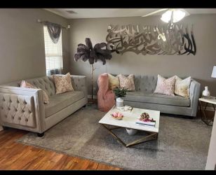 Grey couches