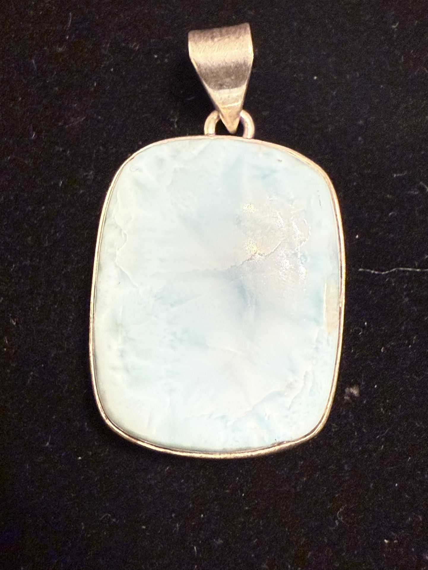 Sterling Silver Caribbean Larimar Pendant 