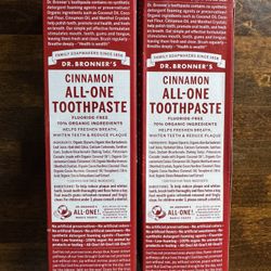 Dr. Bronner's - All-One Toothpaste (Cinnamon, 5 Ounce) 2ct
