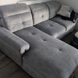 Conns Furniture Sofa With Storage Underneath Left Side 
