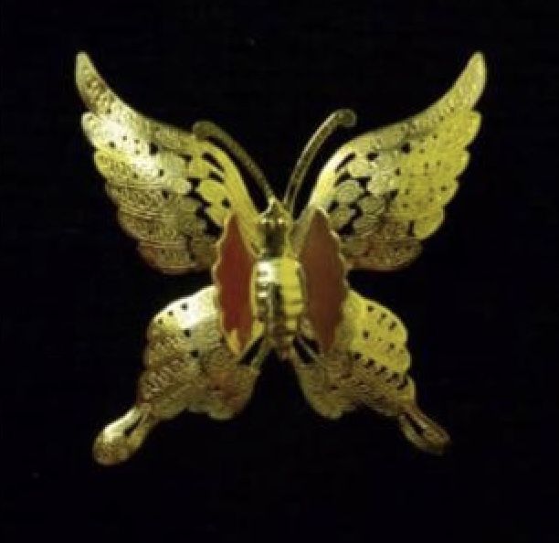 Butterfly Gold Tone Pin