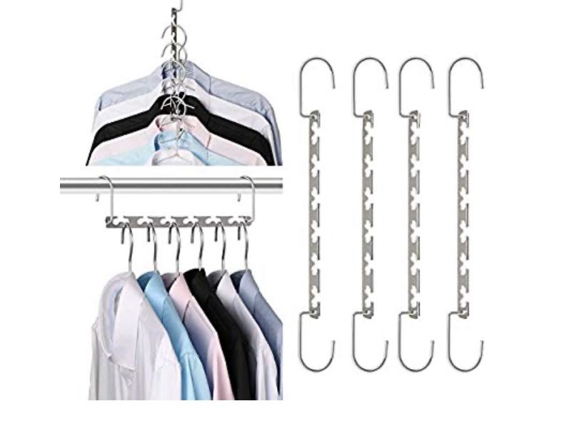Space Saving Hangers Metal Hanger Magic Cascading Hanger Closet Clothes Organizer
