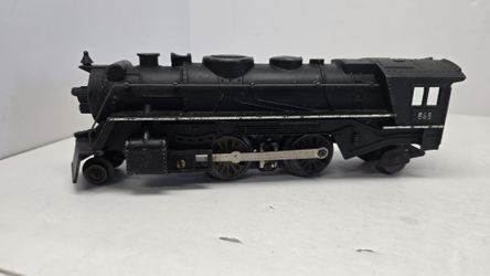 Vintage Louis Marx O Scale #666 Electric Steam Locomotive Die Cast UNTESTED Kids Toy Train Railroad 