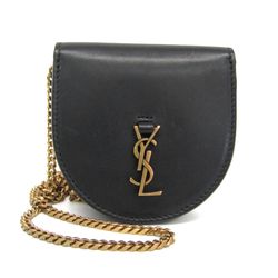 Saint Laurent Cassandra Logo Chain Shoulder Coin Purse Women