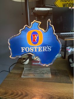 Fosters beer light up sign