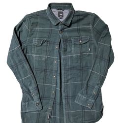 Vans Men’s 100% Cotton Flannel - Large - Dark Green