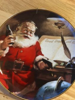 “Making A List” Coca Cola Collector Plate #HA9884