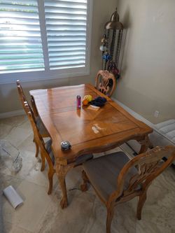 Wood Dining table set