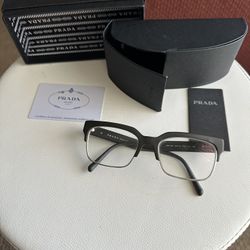 Like New Prada Half Rims Prescription Eyeglasses 