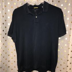 Mens Nautica Size XXL Navy Blue Polo Shirt 