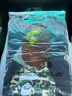 size large Bape shirt