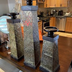 Table Accents W Candle Holder 