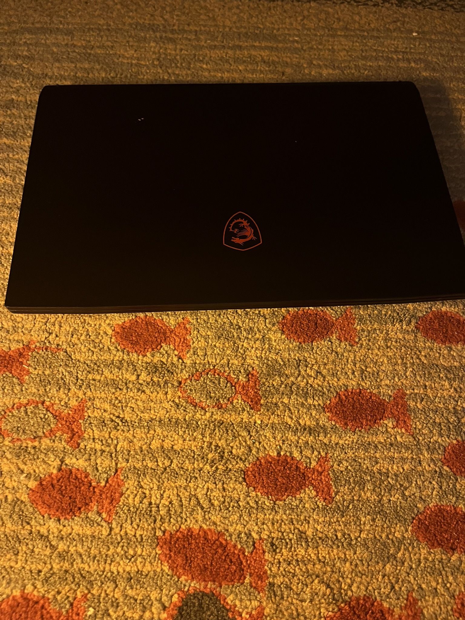 black MSI gaming laptop