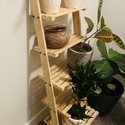 Wooden 5 Tier Plant Shelf 