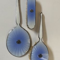 Vintage Brush And Mirror Set