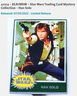 Disney Parks 2022 Star Wars 45th Anniversary Mystery Pin HAN SOLO New
