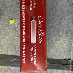 Cose Belle 15 piece shower curtain and bath mat set