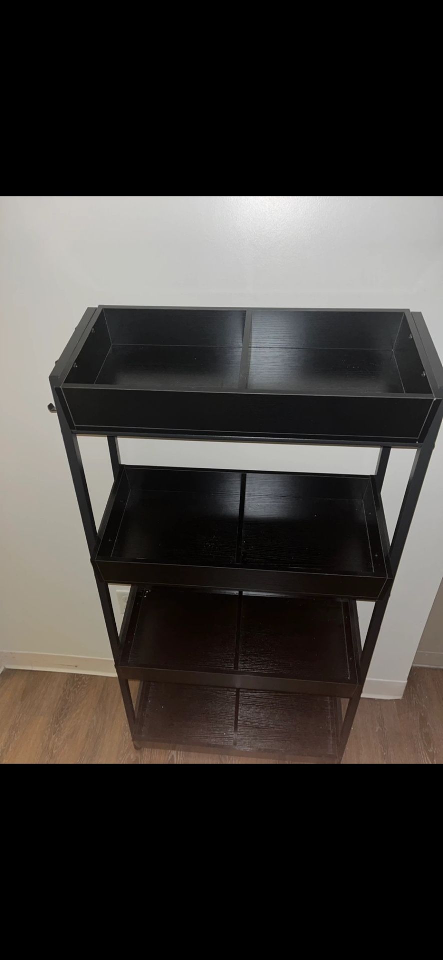 Black 4 Shelf  (Great condition)