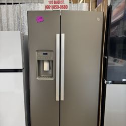 GE 21.8 Cu. Ft. Counter-Depth Side-By-Side Refrigerator 