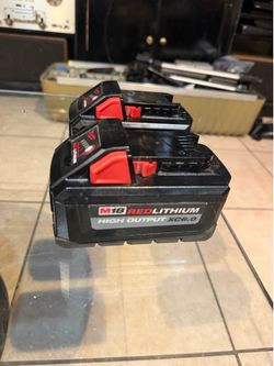 (2) Milwaukee M18 Batteries *pristine*