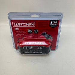 New Craftsman V20 6.0Ah Lithium Ion Battery CMCB206 High Capacity 20V MAX
