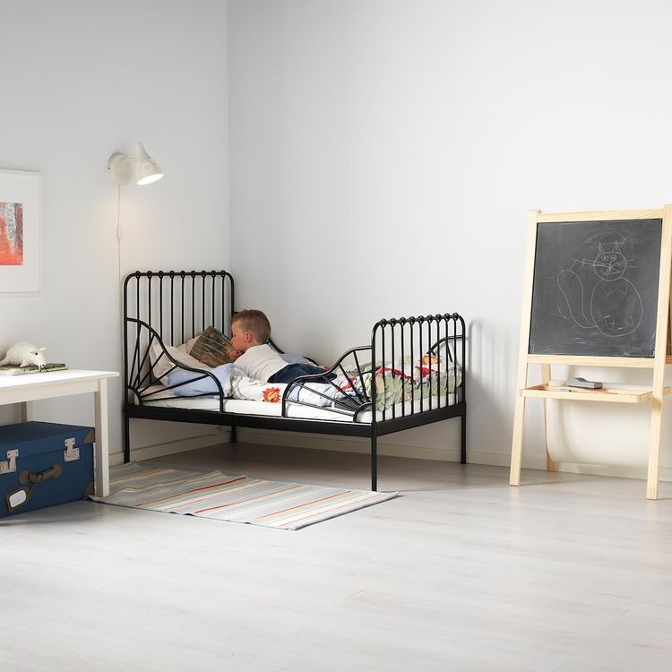 Black Ikea Extendable Toddler Or Twin Bed Frame