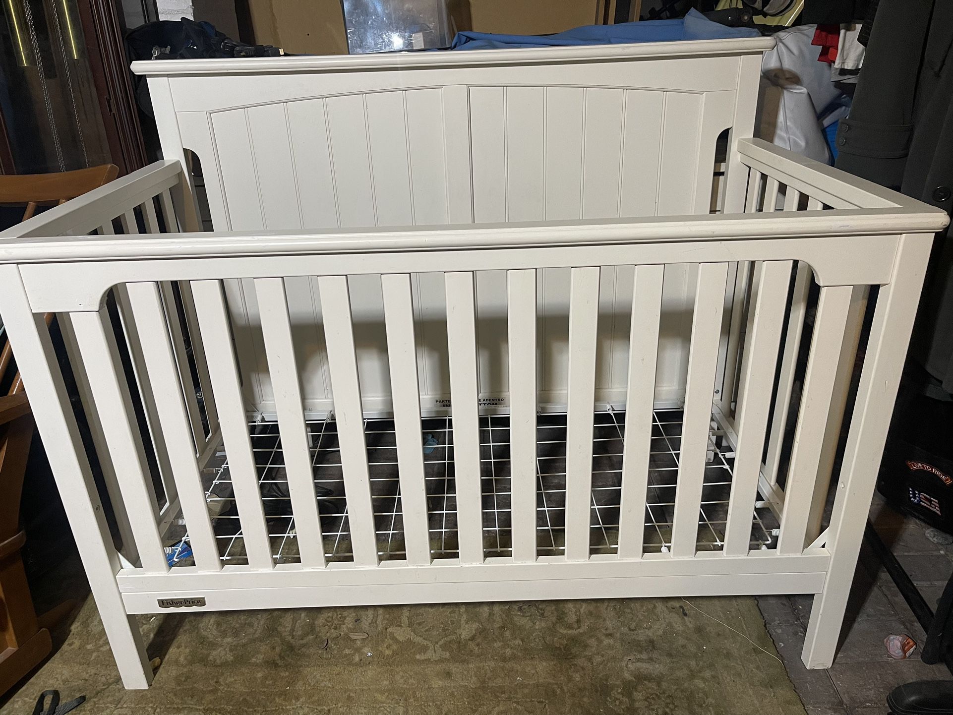 Real Wood Fisher Crib / Twin Bed Convertible 