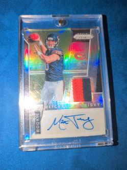 2017 Panini Prizm Rookie Silver /99 Mitchell Trubisky RPA Patch Auto Rc