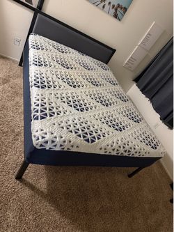 Queen Mattress with bed frame