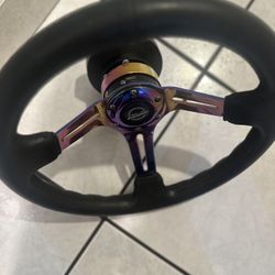 Nrg Steering Wheel With Adaptor 