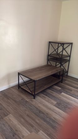 Side tables and coffee table bookslelf