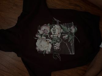 Dark Floral Graphic Hoodie Sweatshirt