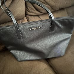 Kate Spade Black Sparkle Purse 