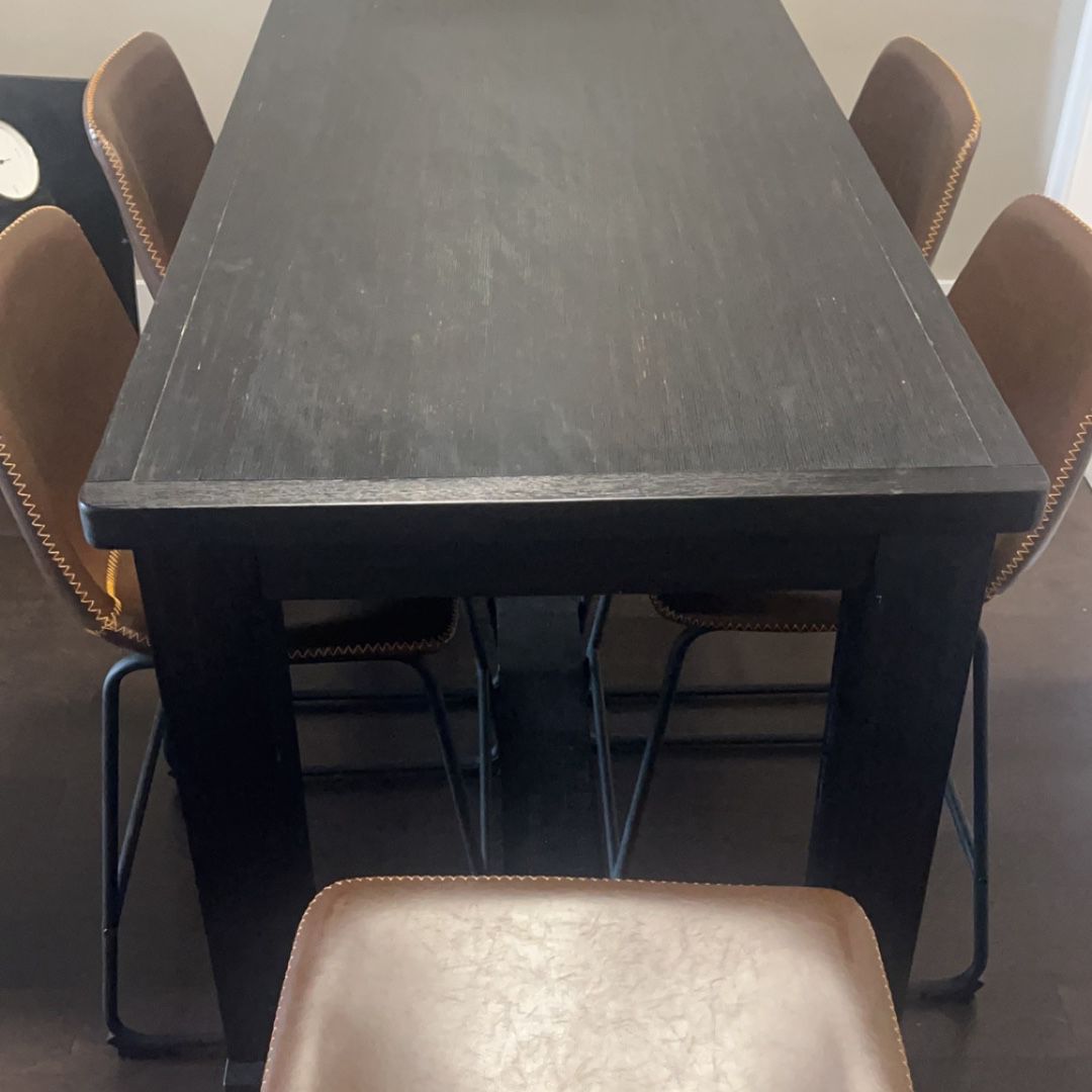6 Seater High Top Table And Chairs - Accepting Best Offer