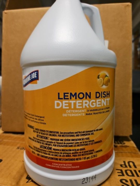 Genuine Joe Lemon Dishwashing Detergent, 1 Gallon Concentrate