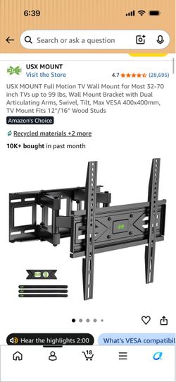 TV wall mount