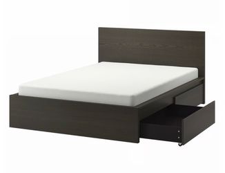 Queen size IKEA malm bed frame