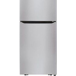 LG - 20.2 Cu. Ft. Top-Freezer Refrigerator - Stainless steel Model:LTCS20020S