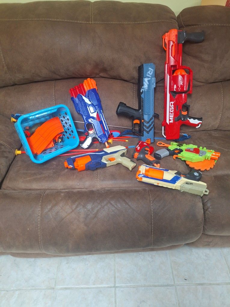 Assortment Of Nerf Guns