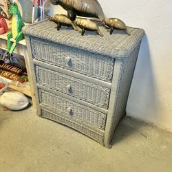 Wicker Chest Dresser 