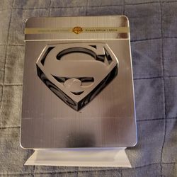 Superman Ultimate Collector's Edition Steel Case Tin 14 Disc DVD Set Like new condition read description for details 