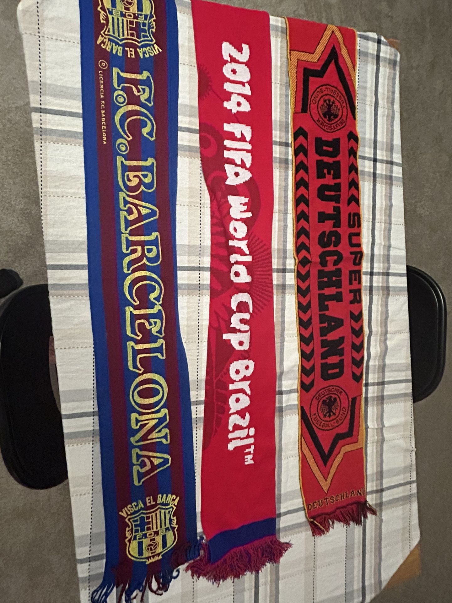 Barcelona, Germany, And World Cup Scarves