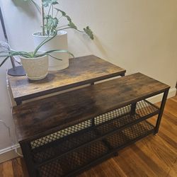 Shelf Storage $30 & End Table $18