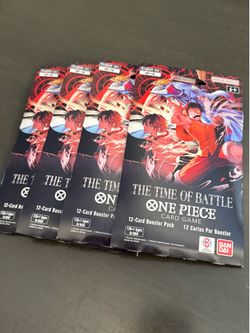 One Piece booster packs - $50.00 for 4 packs